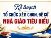 TP.Hồ Chí Minh triển khai xét chọn, đề cử Nhà giáo tiêu biểu năm 2026
